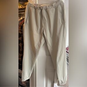 Lululemon Athletica Tan Joggers with Elastic Cuffs